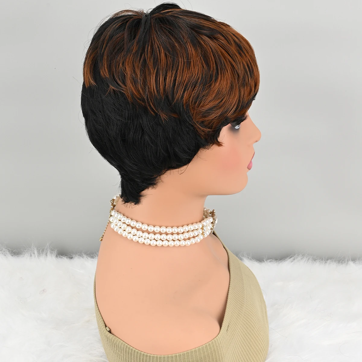 Curly Wigs Pixie Short Wigs for Black Women Short Natural Curly Wigs for Black Women Short Synthetic Wig image 3