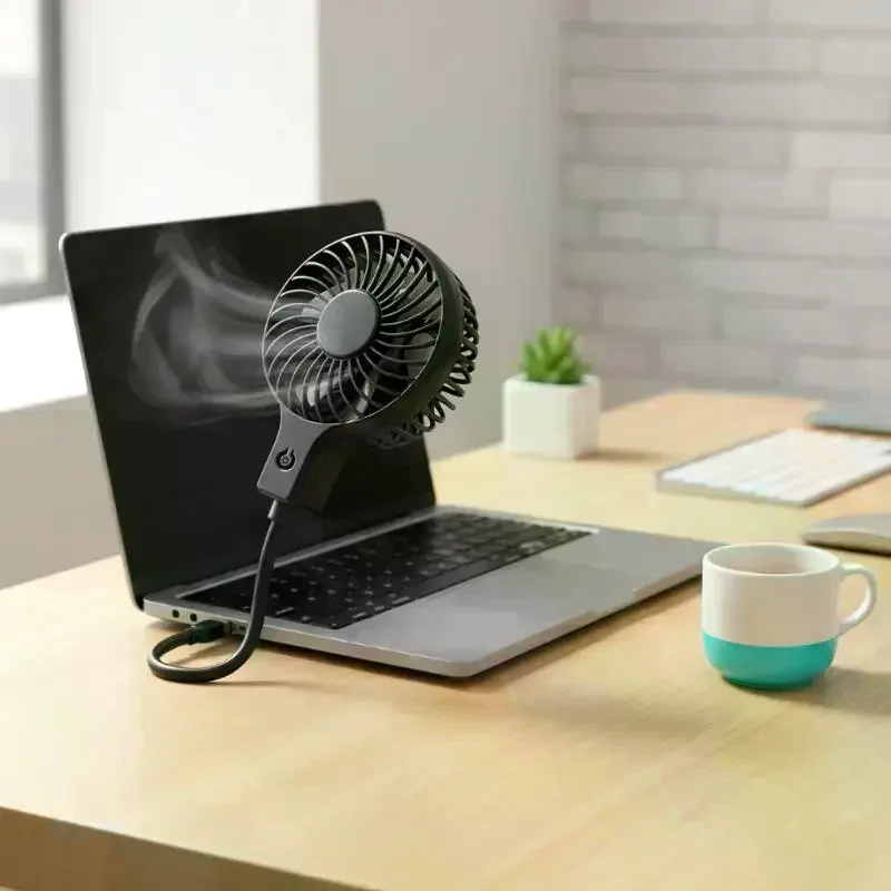 USB Handheld Portable Fan, Silent Cooling Fan With Power Bank Function, Wireless Mini USB Fan With Switch For Outdoor Travel Us