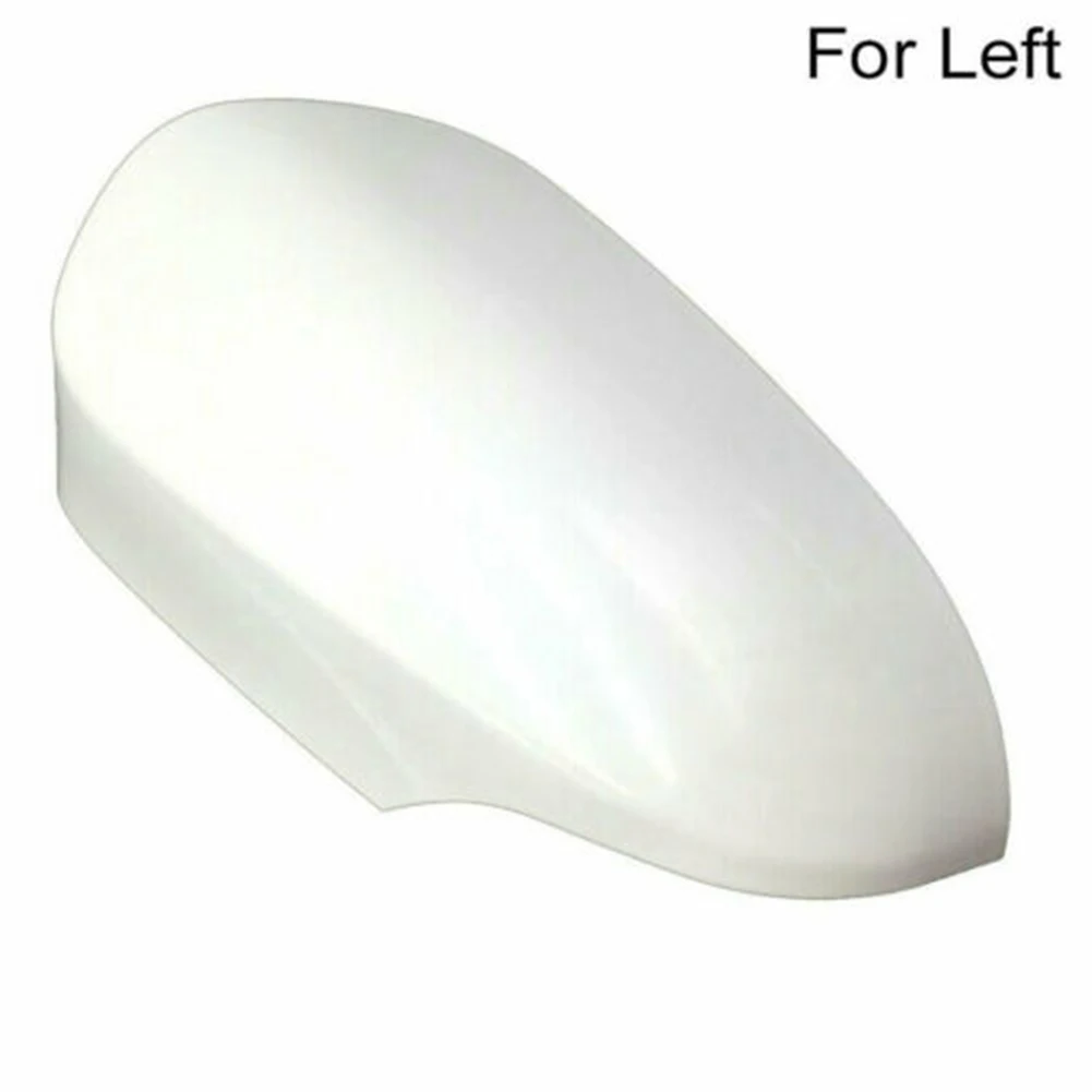 1x Left Rear View Mirror Case Cover Side Wing Door Mirror Cap For Toyota For Yaris 2012-2020 White Plastic Shell Car Accessories