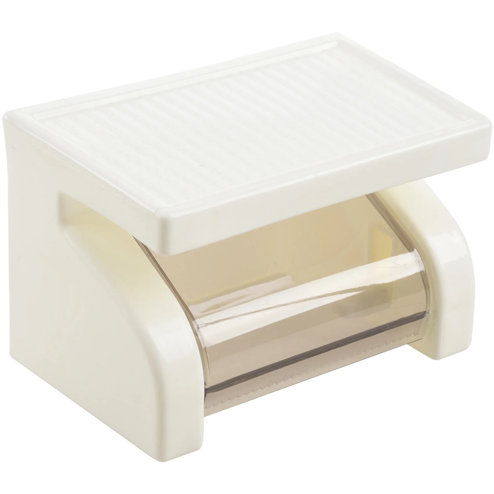 F-3C Waterproof Toilet Paper Holder Tissue Roll Stand Box with Shelf Rack Bathroom