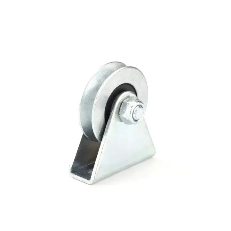 6*33*8mm Groove Bearing U Concave Pulley 6mm Steel Wire Rope Guide Pulley Bracket Fixed Pulley for Sliding Door