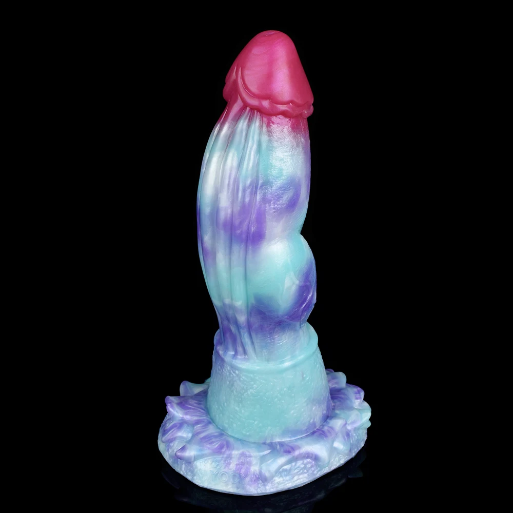 Elkkost grande fantasia dragão pênis tamanho s m l brinquedos sexuais com otário longo colorido vibrador silicone anal brinquedos sexuais butt plug