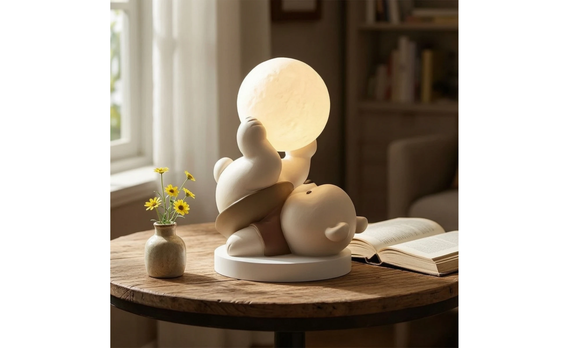 Bear Night Light Decorative Bear Ornament with Lamp Cartoon Matte for Children, Bedside Table, Bedroom Bear Night Light Decorative Bear Ornament with Lamp Cartoon Matte for Children, Bedside Table, Bedroom