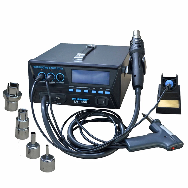 USB 3 in 1 powerful other welding table equipment smd Hot Air Gun SMD hot air solder bga rework Soldering station