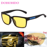 DOHOHDO Night Vision Glasses Men Women Polarized Sunglasses Yellow Lens Anti-Glare Goggle Night Driving Eyewear UV400 Oculos