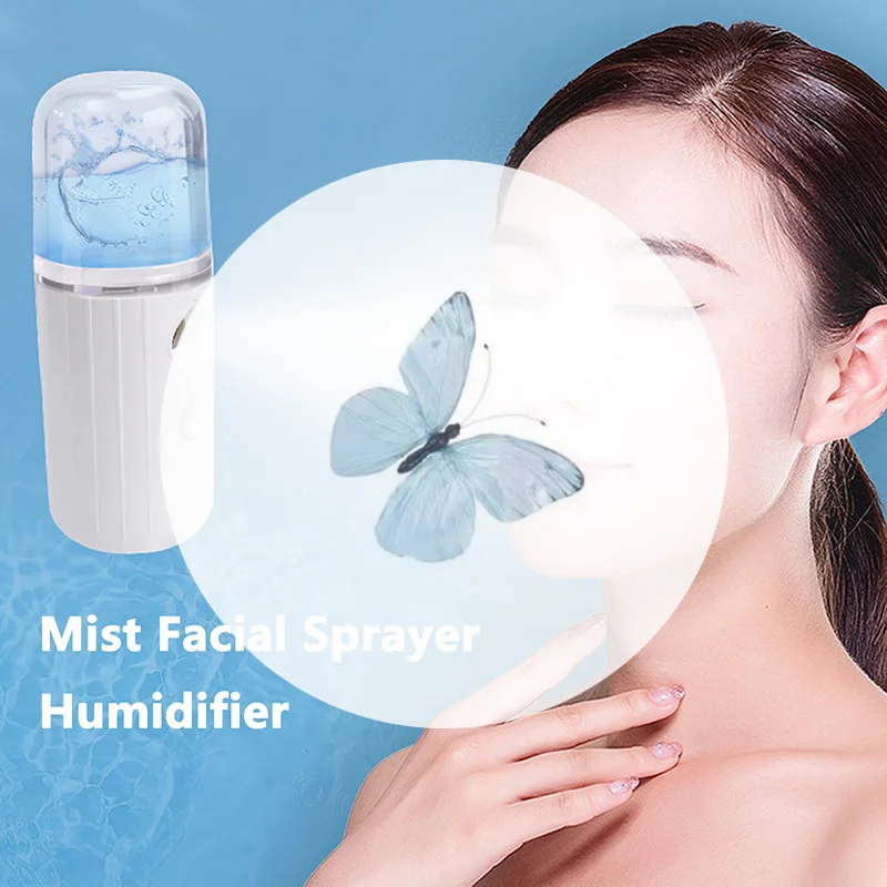 30ML Mini Nano Mist Gezichtssproeier Luchtbevochtiger USB Oplaadbare Vernevelaar Gezicht Hydraterende Schoonheid Instrumenten Huidverzorging Gereedschap