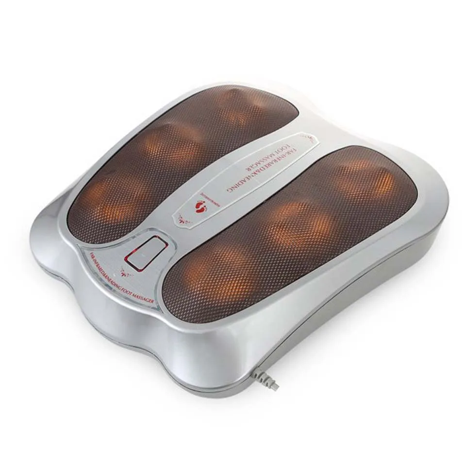 

home use electric health care far infrared heating kneading roller deep shiatsu leg massage machine flat foot massager