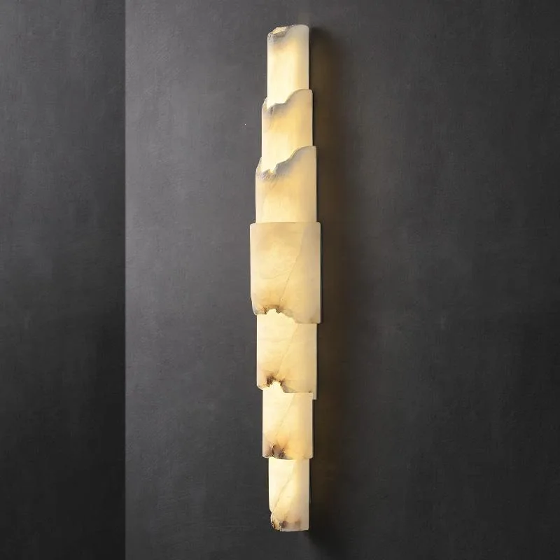 Light Luxury Marble Wall Sconce Simple Minimalist Design Accent Light For Living Room Villa Hallway Bedside