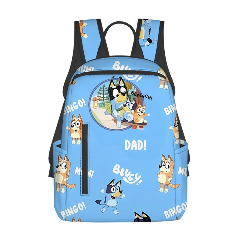 Cute Cartoon Bluey Family Bingo Bluey Fully Printed Diy Backpack Children’s Fashion Backpack Children’s Gifts