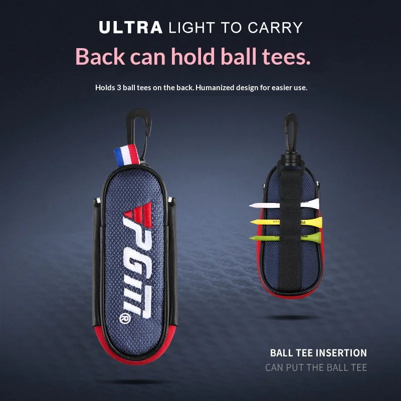 PGM Golf Bag Men's and Women's Lightweight Small Fanny Pack Magnetic Satchel Mini Ball Bag Pendant Can Hold Two Balls