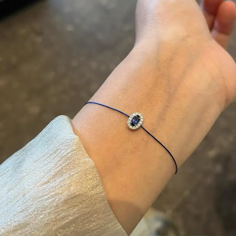 Edelstein- und kleine Seilarmbänder für Damen, mehrfarbige Auswahl, einfache, feine Webarmbänder, Schmuckzubehör – Detail 4