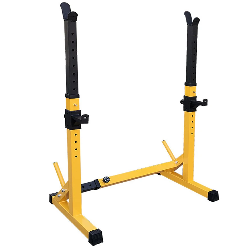 Home Fitness Equipment Barbell Rack Weightlifting Bench Press Adjustable Half Squat Rack