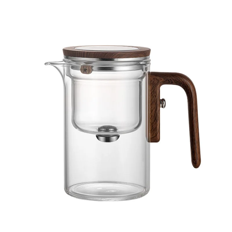 

Magnetic Glass Teapot, Heat Resistant Glass Tea Maker with Removable Infuser, Tea Separation Brewer