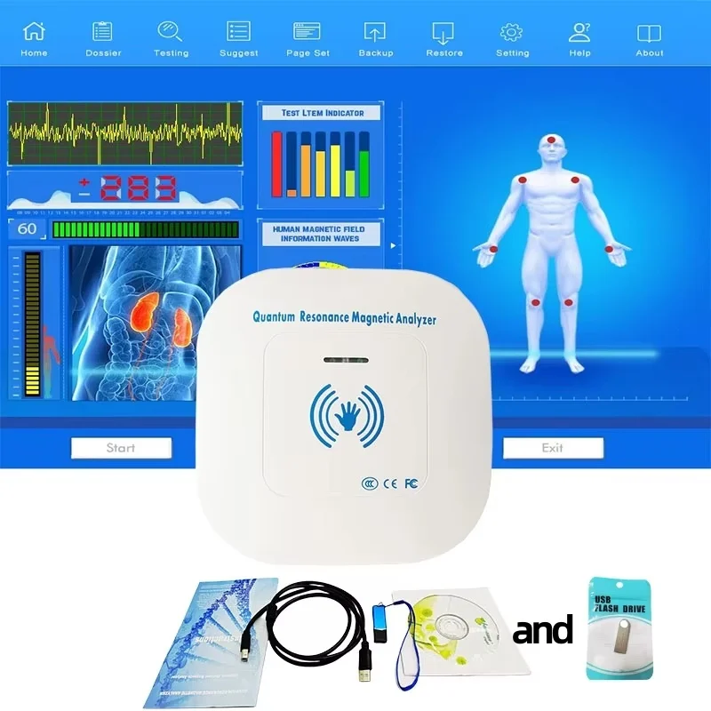 Quantum Resonance Magnetic Analyzer Clinical Analytical Instrument Hand touchfor Precise Detection of Human Health Indicators