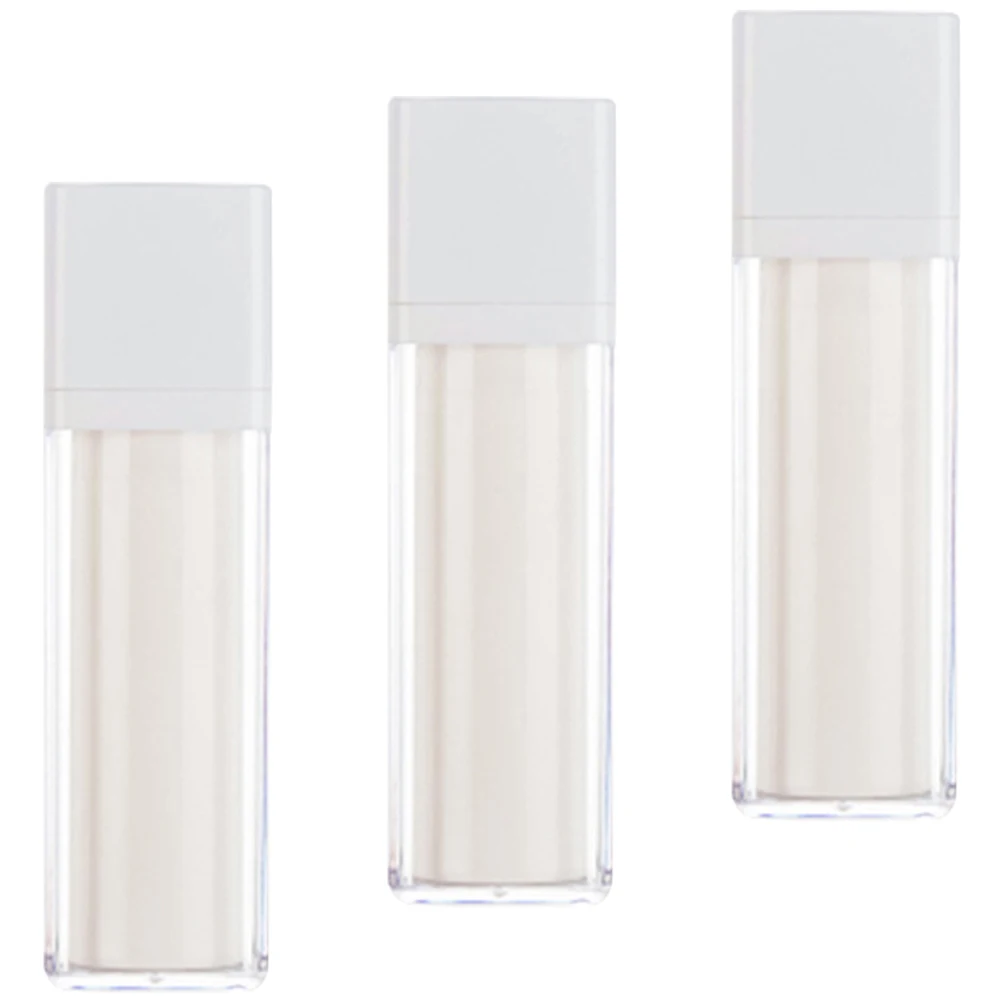 

3pcs Airless Pump Bottle 30ml Transparent Vacuum Travel Container Portable Lotion Dispenser Toiletry Bottles For Creams Skincare