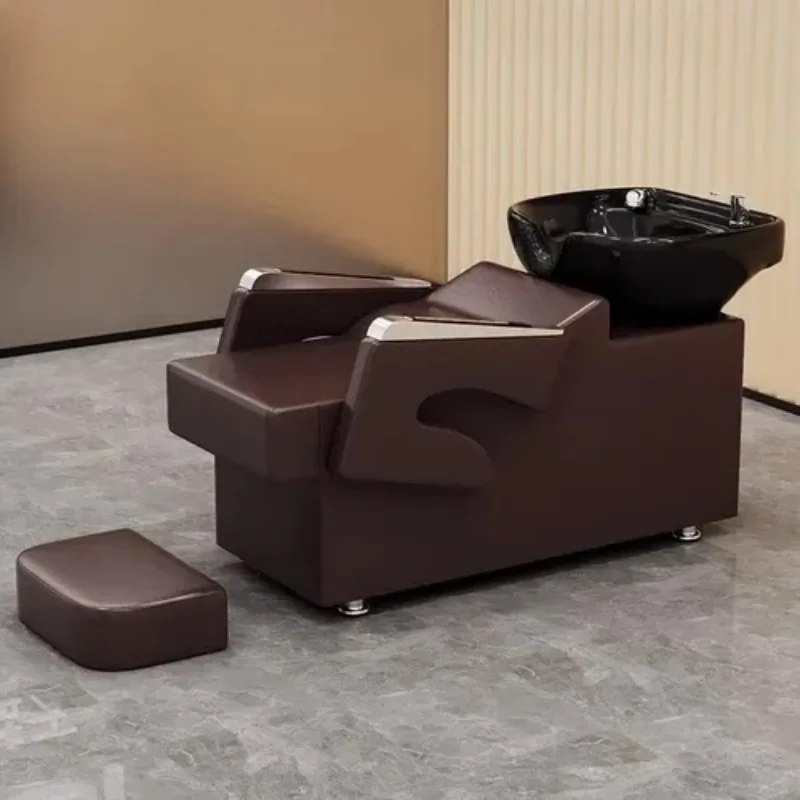 

Durable Waterproof Dirt-resistant Luxury Stretcher Head Equipment Commercial Shampoo Hair Chairs Bed Nursing Bowl Cadeira
