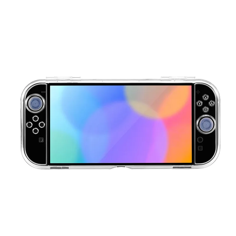 

Hard Shell Storage Case with Lid Transparent Shockproof Protective Box for Switch 2 Console with Built-in Game Card Slots
