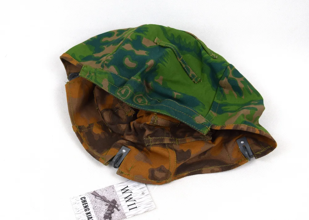 Camouflage Reversible Cosplay German M35 40 Helmet Cover Palm Tree Camo Color