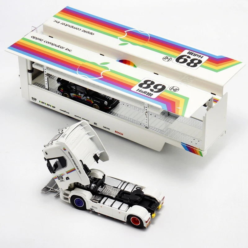 جديد Kengfai & Maxwell طبعة مخصصة 1:64 S730 V8 ذات طابقين الجناح مركبة مواصلات أبل رسمت سبيكة نموذج ألعاب مخصصة الهدايا #5