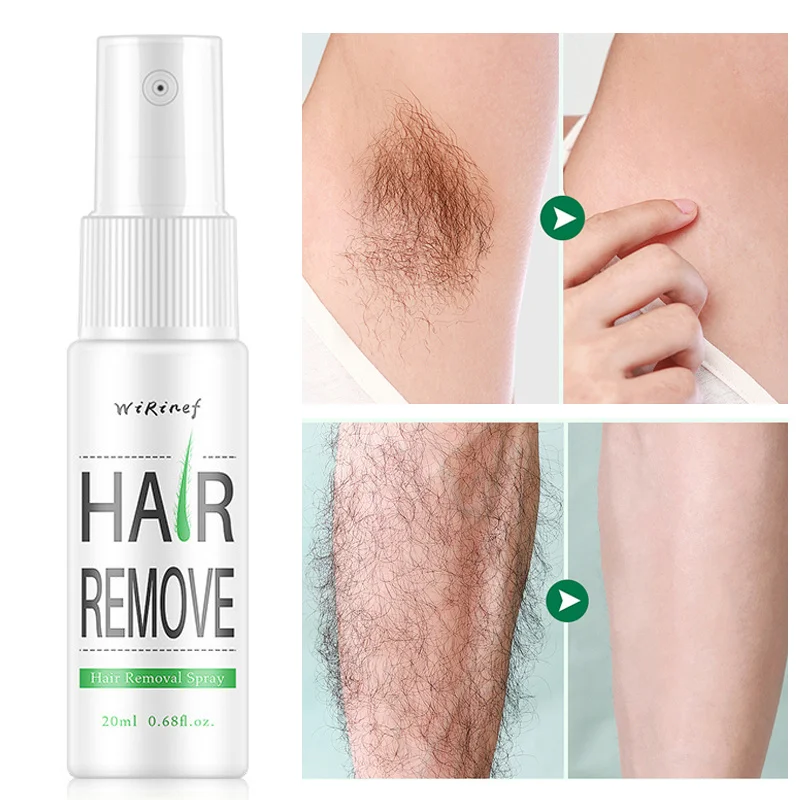 Permanent Hair Removal Spray Private Parts Armpit Leg Arms Hair Growth Inhibitor Fast Painless Depilatory Men Women Body Care