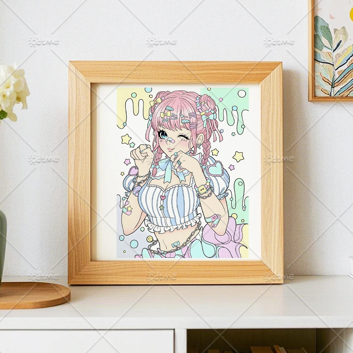 DECORA GIRLS Malbuch für Erwachsene mit Cartoon-Motiven und Einfachen Mustern zur Entspannung, DIY Mal- und Zeichenbücher für Jugendliche – Detail 5