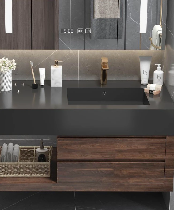 Whole Washbin Bathroom Cabinet Combination Modern Minimalist Bathroom Table Washbasin