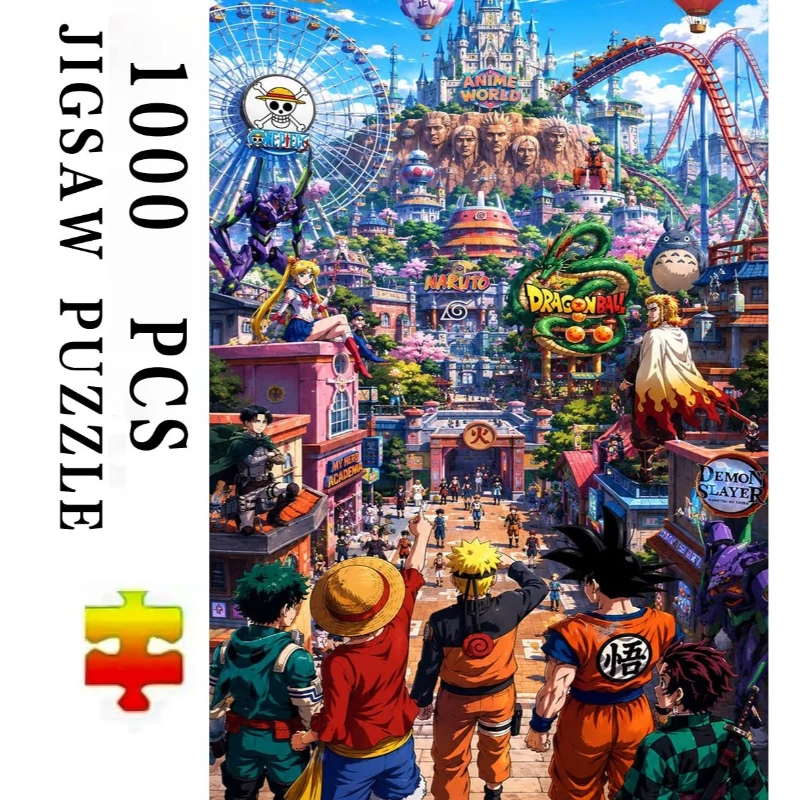 Jigsaw Puzzle 500/1000/1200/2000PCS Anime World Fantasy Art Brain Teaser Puzzle Calming Hobby Gift