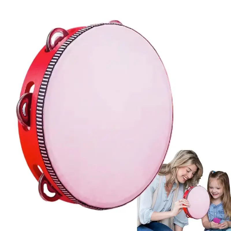 

Tambourine Drum Hand Drum Instrument Educational Percussion Music Instrument 8 Inch Tambourines For Beginners