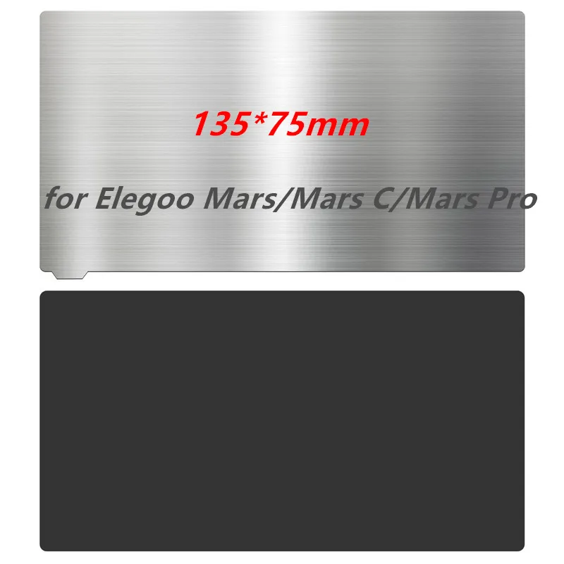 

Гибкая стальная пластина Energy 135x75 мм для Elegoo Mars/Mars C/Mars Pro/Phrozen Sonic Mini 4k/Wanhao D7