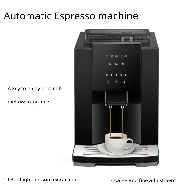 CLT-Q07R Koffiemachine Touchscreen Automatisch Koffiezetapparaat Italiaanse Type Kleine Koffiemolen