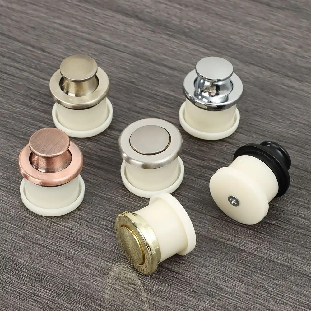 Recessed Door Knob Modern Round Door Knobs Alloy Flip Cabinet Wardrobe Pulls Cabinet Handle Pull Tatami Handle Hardware