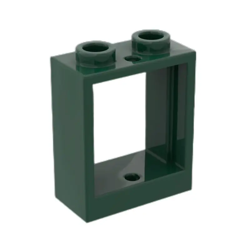 MOC100PCS Puzzle Particle 60592 Window 1x2x2 Flat Front Building Block Kit House Brick Idea Toys Birthday Xmas Gift Dropshipping