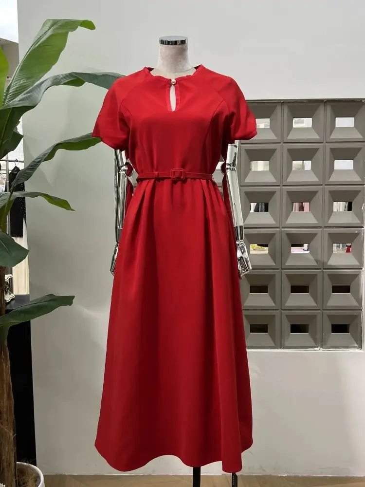 Elegante solide Kurzarm lange Kleider für Frauen O Hals Kurzarm Cocktail Abend Abendkleid Nachtclub Geburtstag Outfit