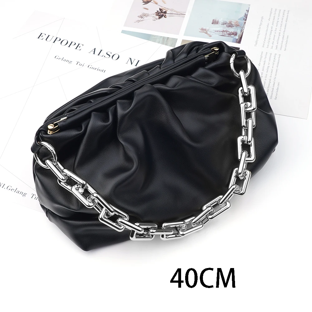 40/60cm Handbag Modification Acrylic Extension Thick Chain Shoulder Strap Replacement Chain for Shoulder Bag Handbags Straps