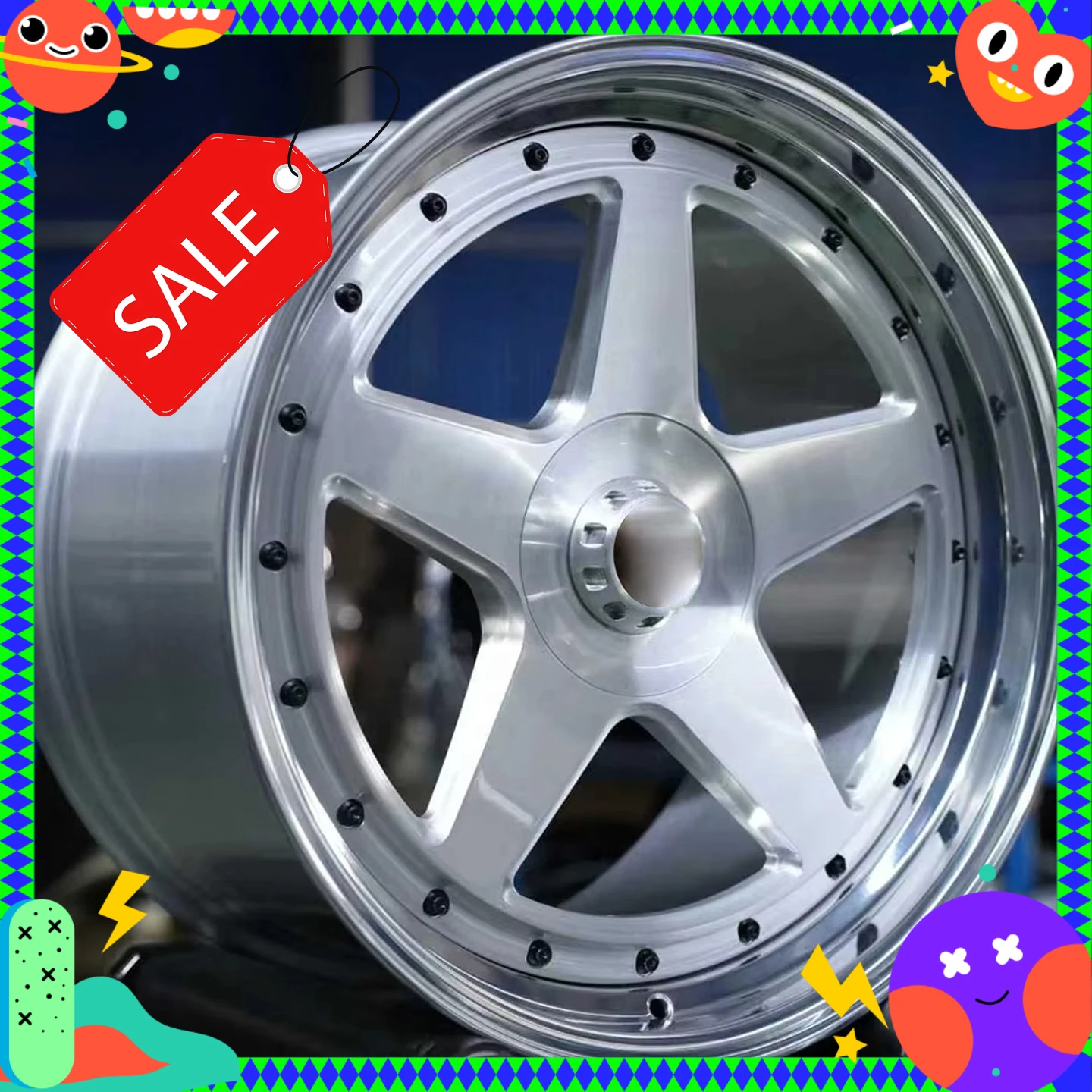 

Hot-selling Forged Wheel Brushed Face Polished Lip Rim Deep Dish 5x114.3 5x120 5x130 6x139.7 for Ferrari Lamborghini