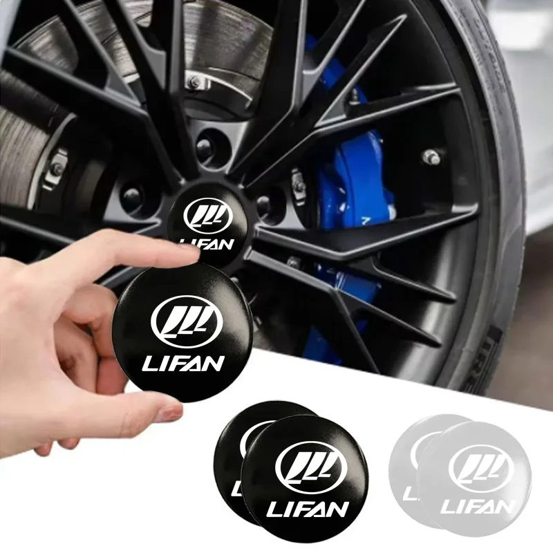 Scratch-proof car hub cover sticker car badge logo sticker For lifan solano x60 x50 650 Emblem 125CC 320 520  car Accessories