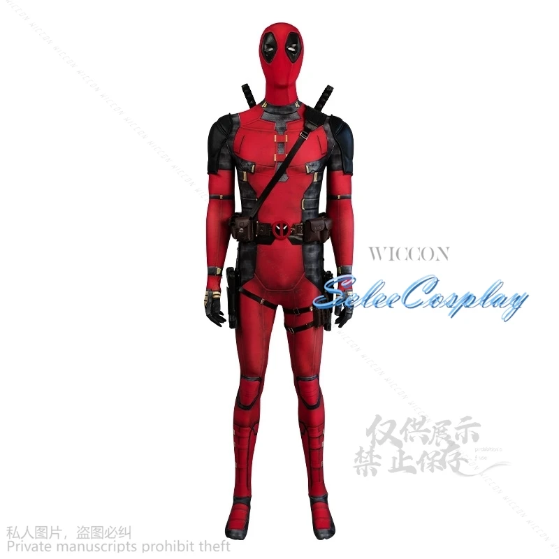 Anime Film toten Helden Pool Kostüm Halloween Cosplay roten Overall sexy Anzug Kostüm Requisiten Masken Party liefert Halloween Geschenke