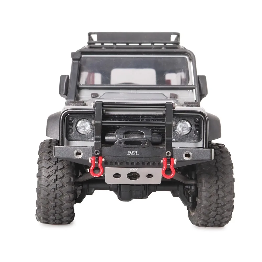 Modelo de simulação KYX carro Traxxas 1/18 Land Rover protetor frontal de aço inoxidável
