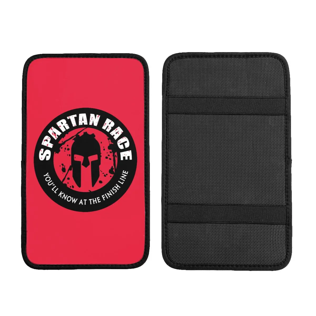 Custom Spartan Race Sparta Spirit Car Armrest Box Pad Anti-Slip Center Console Protection Cover Mat Universal Style