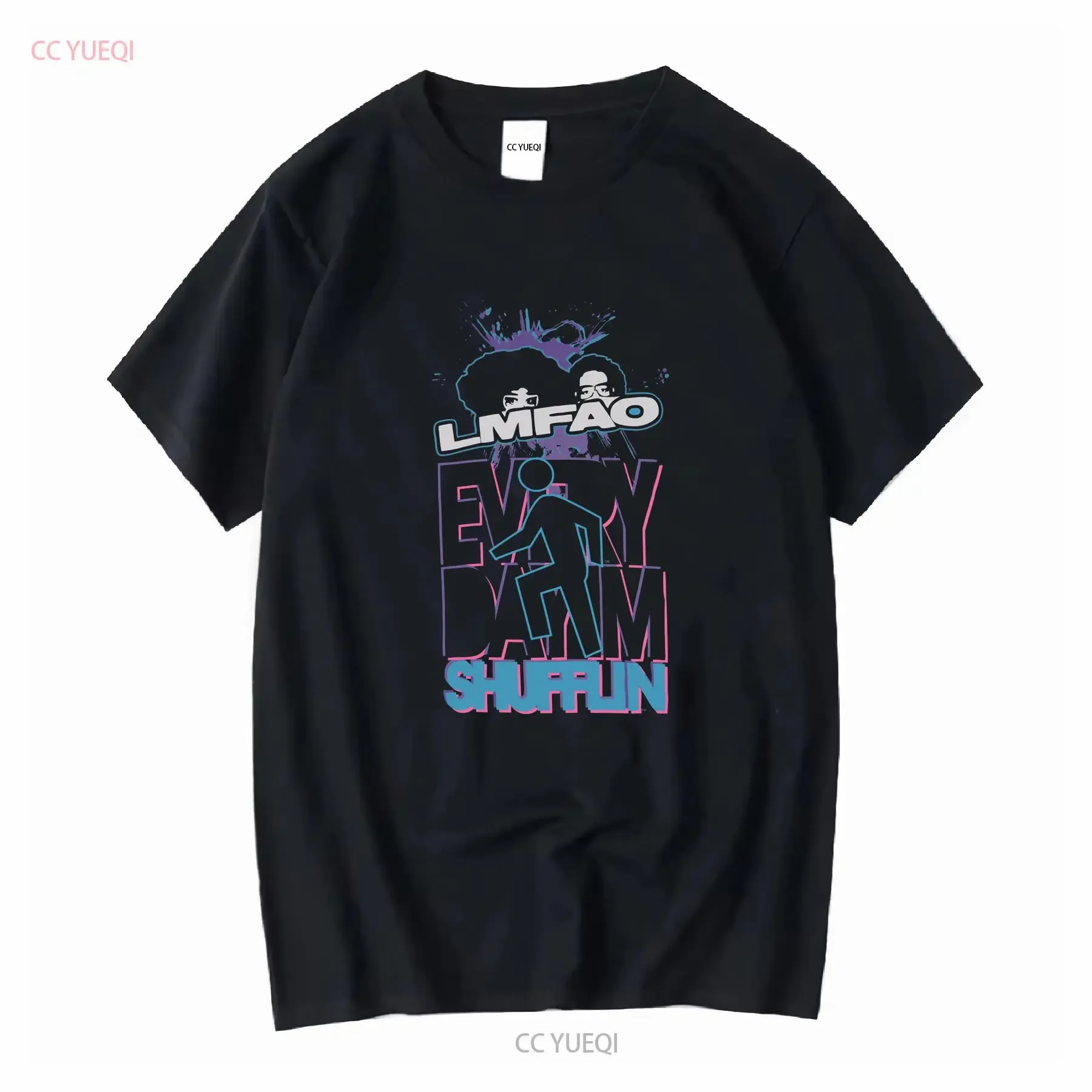 LMFAO T Shirt Small Every Day I'm Shufflin Black Concert Band Party Rock Rap Tour vintage Washed graphic homme streetwear