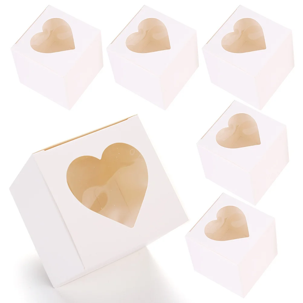 15Pcs Cake Boxes Packaging Bakery Boxes with Large Window for Wedding Party Candy Chocolate Cupcake Gift Storage