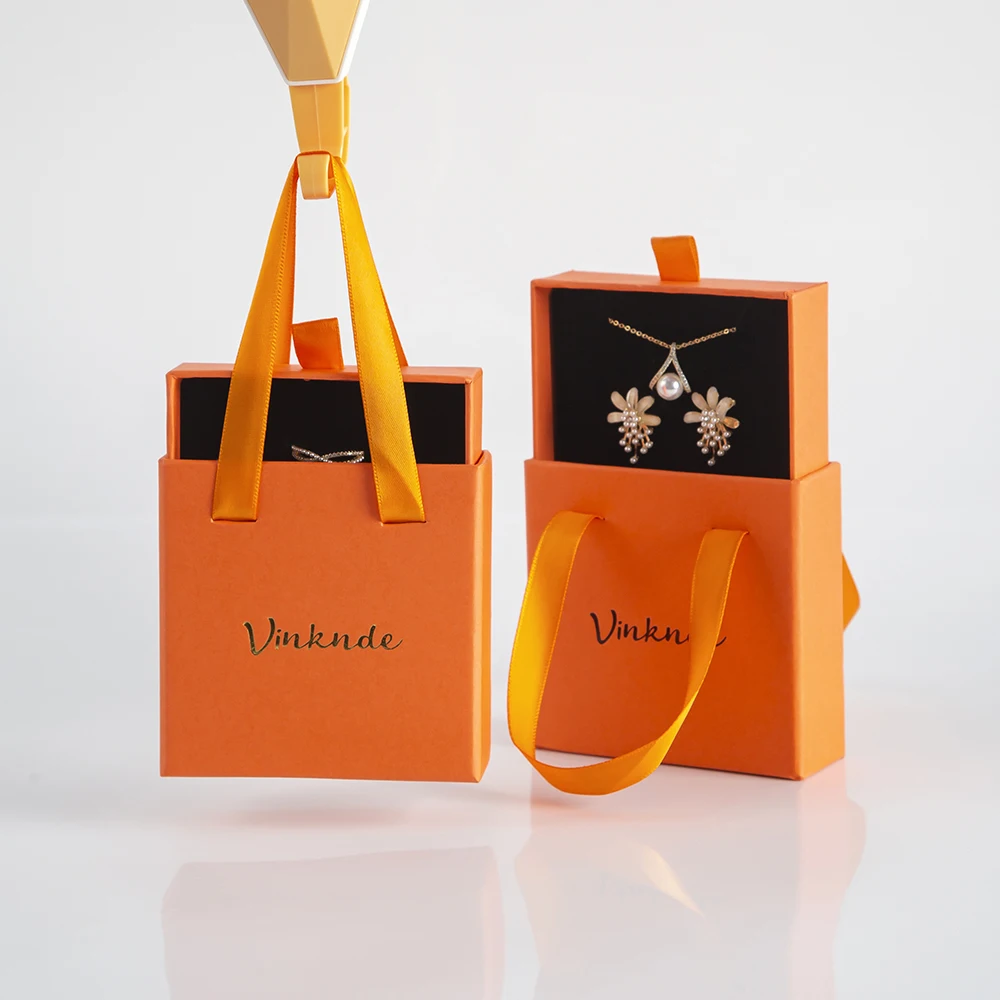 

100 шт./лот, Новая портативная дорожная шкатулка-органайзер для ювелирных украшений (колец, серег) с выдвижным ящиком, с возможностью нанесения логотипа, подарочный футляр для Нового года и свадьбы