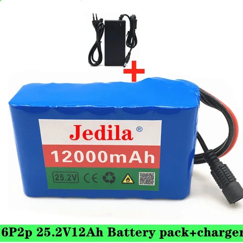 6s2p 24V 12.0Ah 18650 lithium-ion battery pack 25.2v 12000mAh  lithium-ion battery pack with BMS + charger