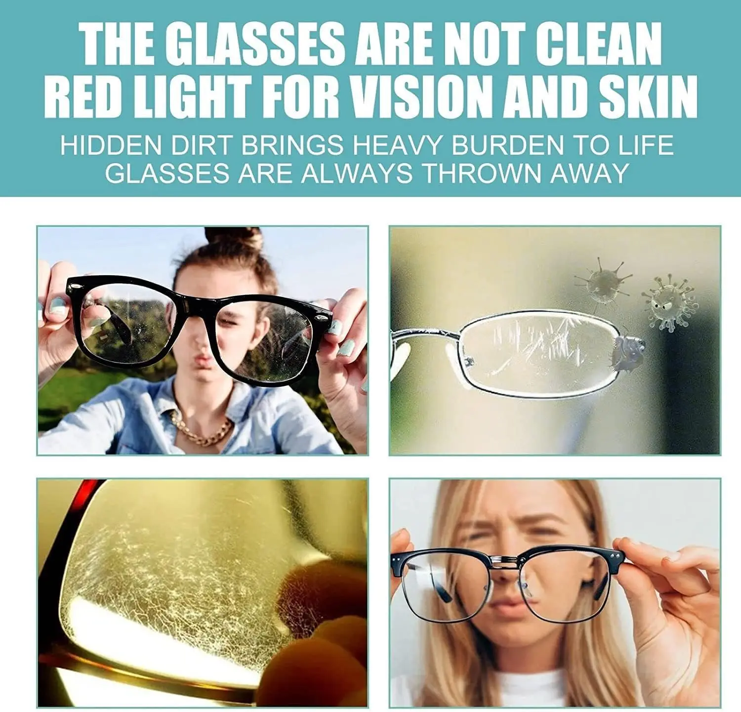 Eyeglass Cleaning Solution Multipurpose Glasses Care Liquid Lens Scratch Cleaning Tools High Concentration Glasses Repair Spray