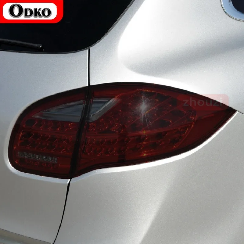 

For Porsche Cayenne 2020 2022 2011-On 958 Car Headlight Tint Black Protective Film Taillight Transparent TPU Sticker Accessories