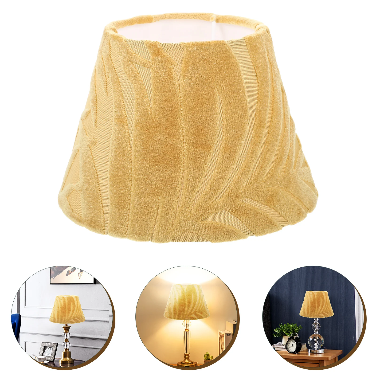 

Wool Fabric Lampshade Desk Floor Shades for Replacement Lampshades Table White Nightstand Desktop Small