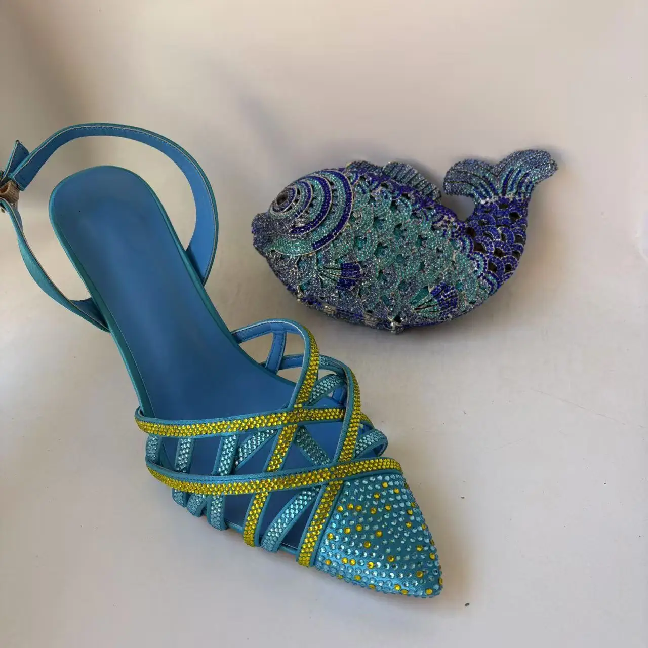 

LNATISNOVA Комплект из туфель и сумки в африканском стиле: туфли с острым носком и сумка в тон, вечерние туфли на высоком каблуке для женщин