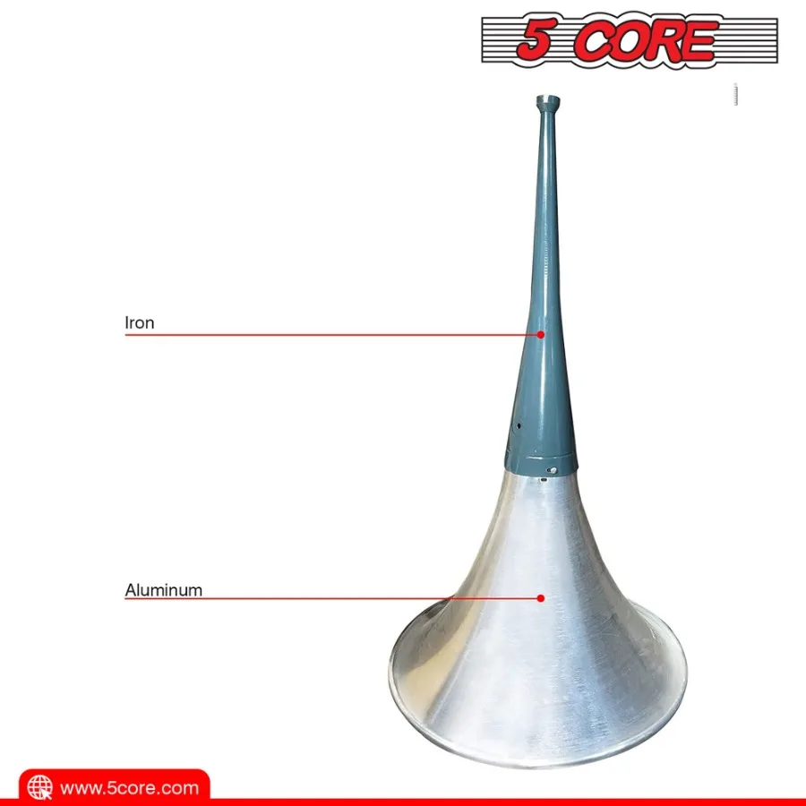 5コア屋内外PAホーンスピーカー防水長距離トランペットホーン22インチ+ドライバーコンプレッションユニット60W RMS 600W PM