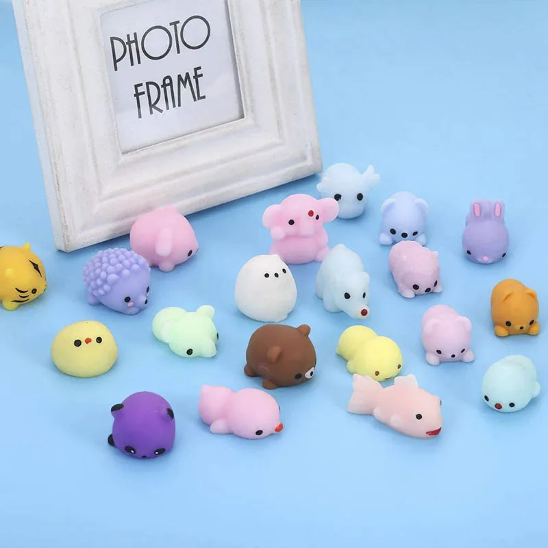 24pcs Toy Cute Animal Antistress Ball  Mochi Toy Stress Relief Toys