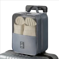 Sac à chaussures portable de grande capacité, adapté aux voyages, peut contenir 3 paires de chaussures, boîte de rangement durable, anti-poussière et respirante 2